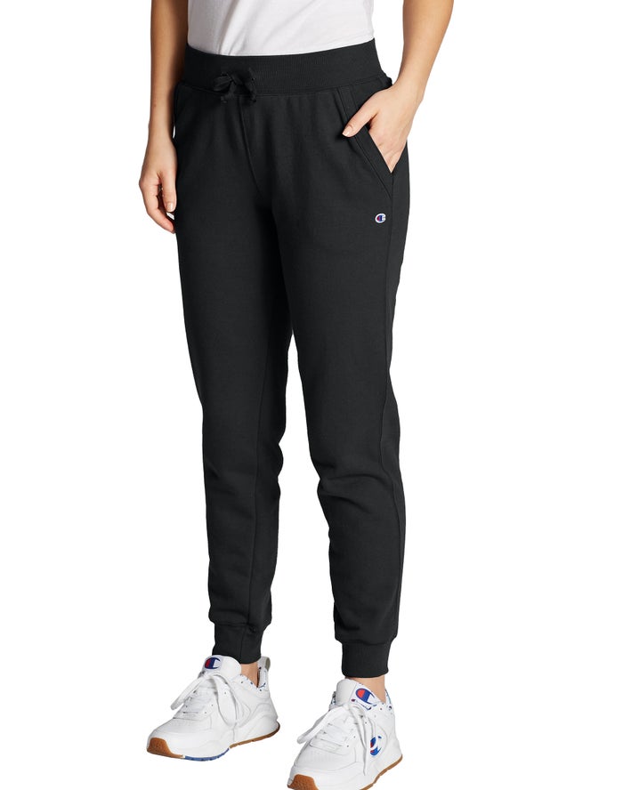 Champion Powerblend Fleece Joggingbroek Dames - Zwart - Belgie 0649GCDEM